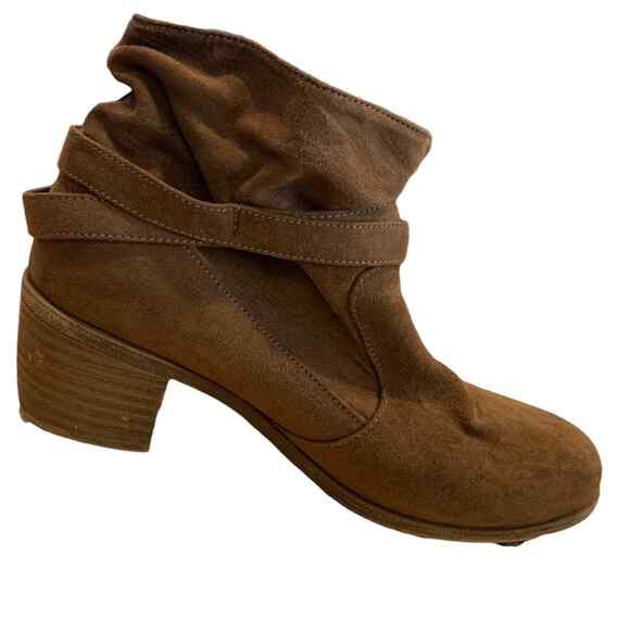 American eagle slouch shoes ankle booties size 8 brown 2” heel - Picture 7 of 9